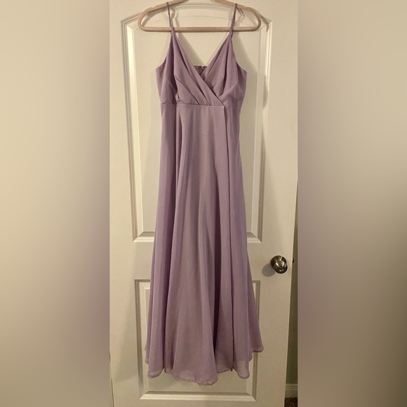 RESERVED LISTING - Birdy Grey Kaia Chiffon Lilac Dress - Picture 4 of 9